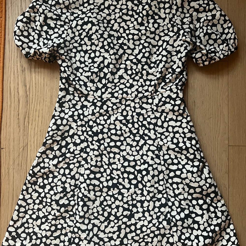 Uniqlo Black and White Polka Dot Dress
